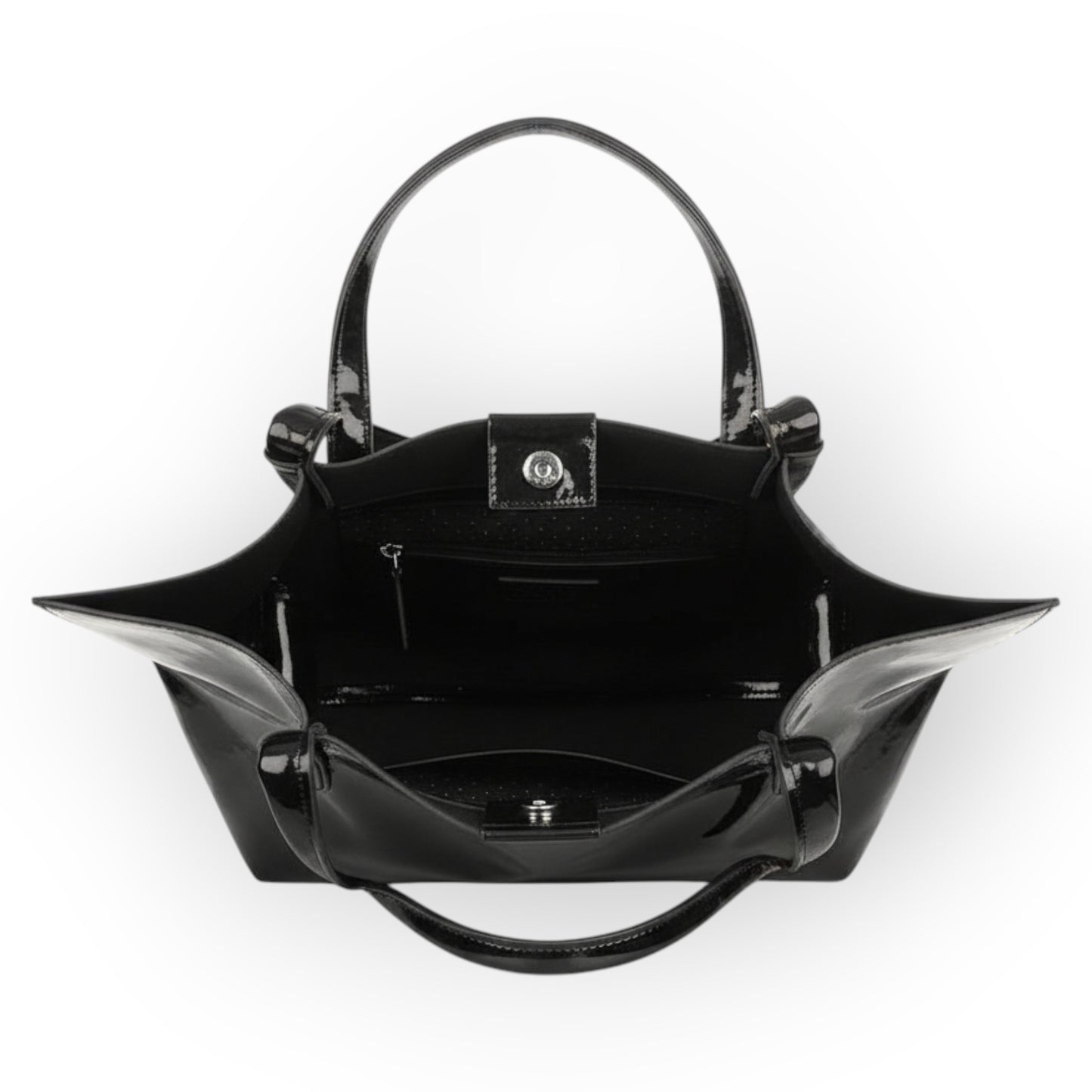 Glossy Black Tote Bag – Urban Shine Edition
