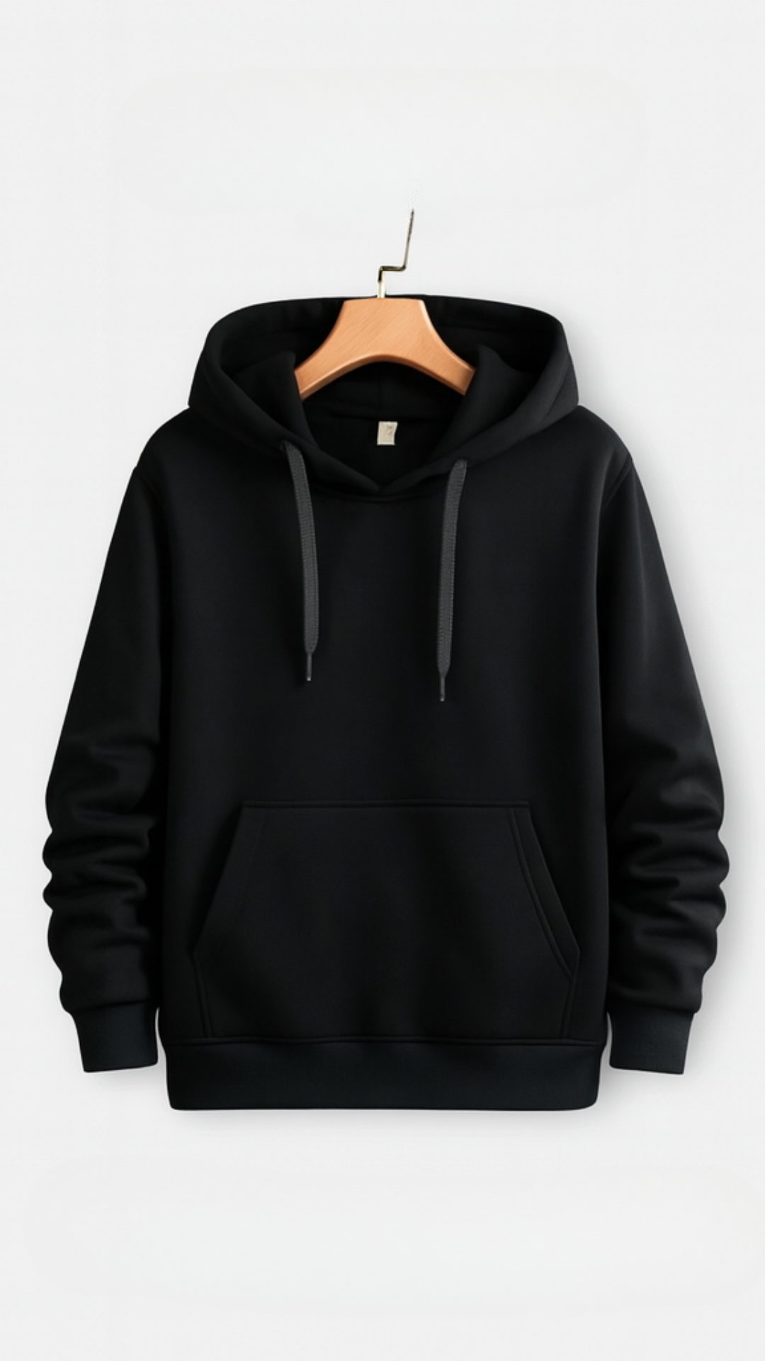 Evoque Paris Classic Black Hoodie