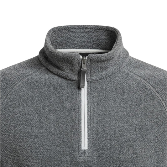 Heather Grey Zip-Neck Sweatshirt – Modern Comfort