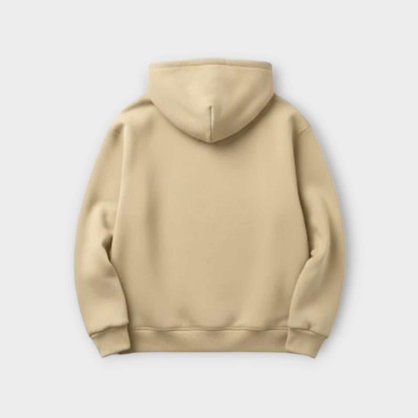 Desert Beige Minimalist Hoodie
