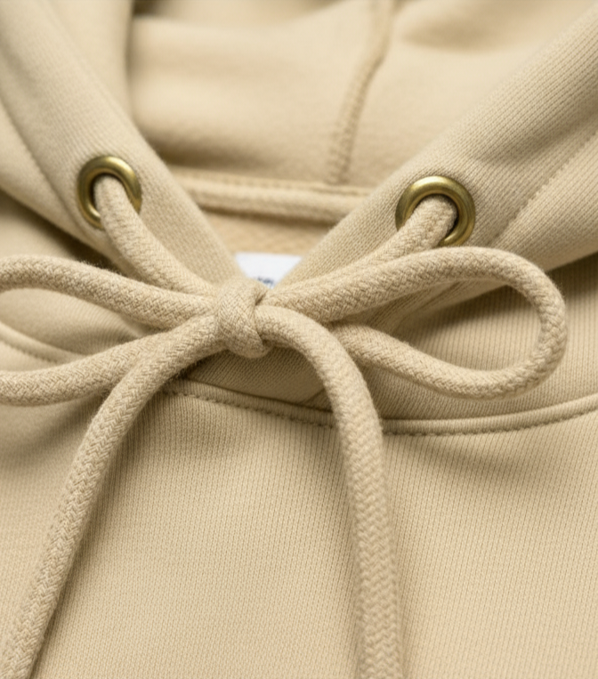 Desert Beige Minimalist Hoodie