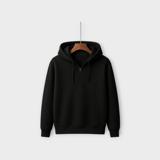 EP-Signature Black Half-Zip Hoodie