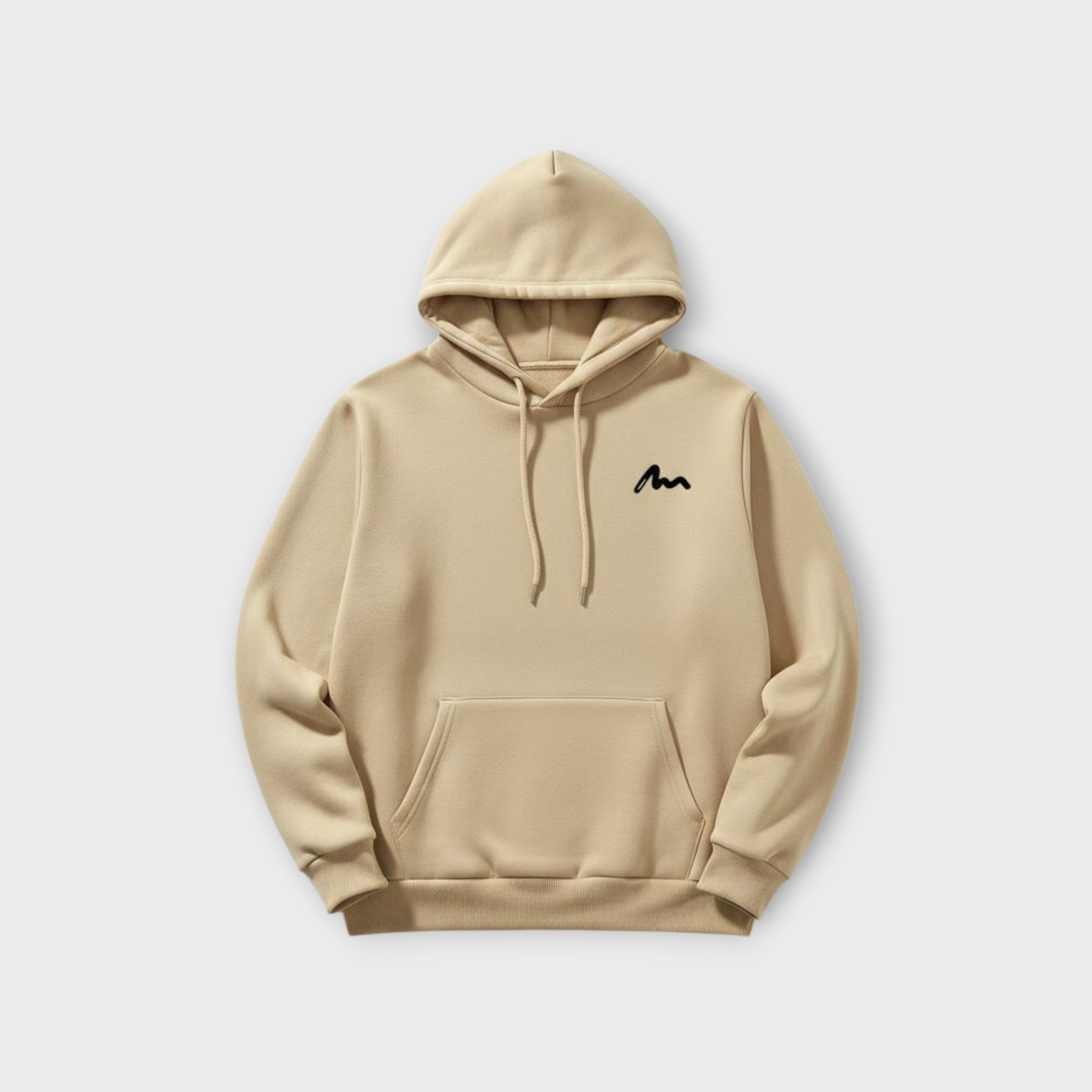 Desert Beige Minimalist Hoodie