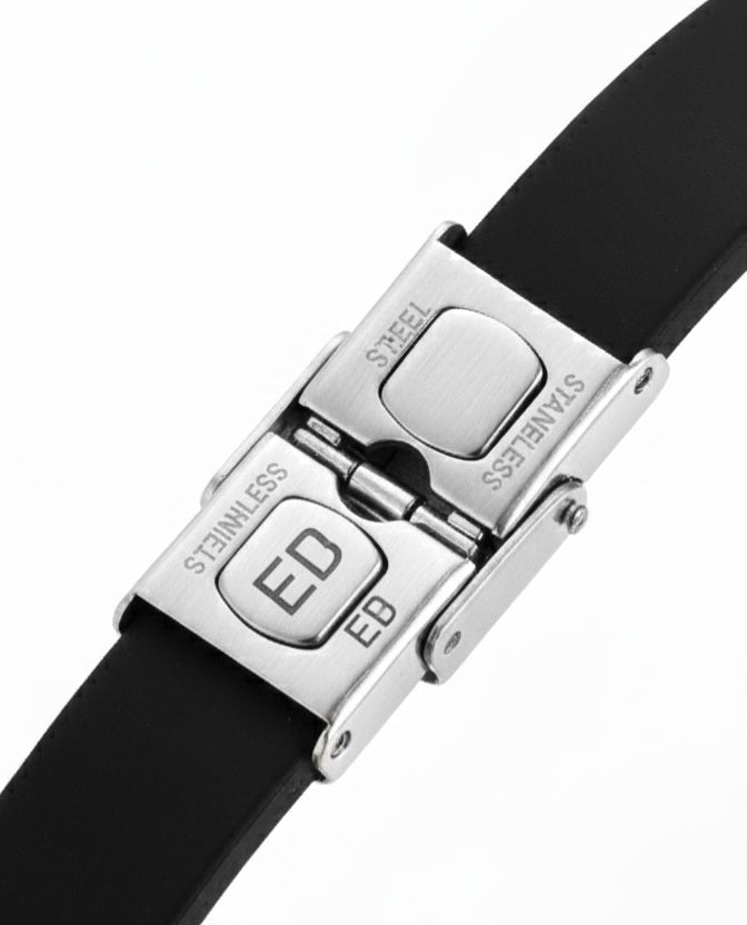 Black & Gold Luxe Stainless Steel Bracelet for Men