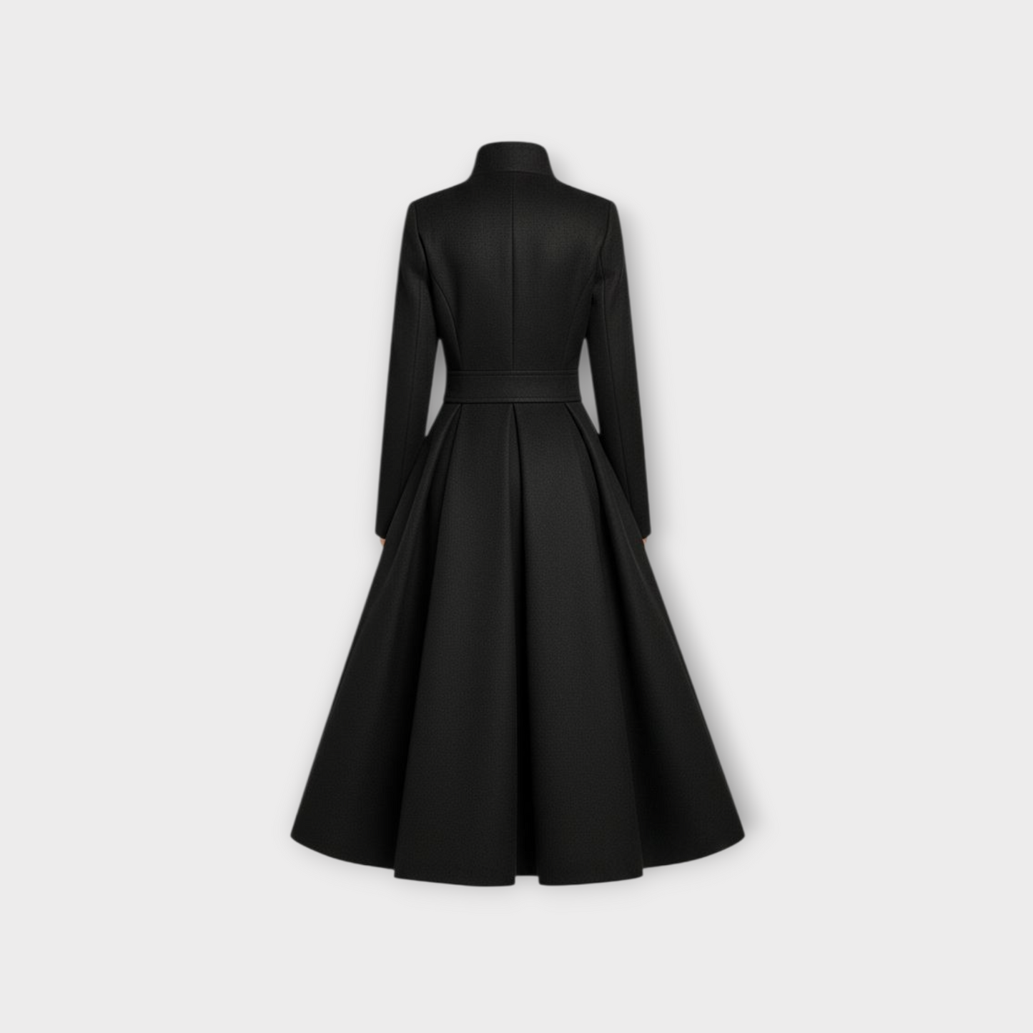 Black Longline Trench Coat