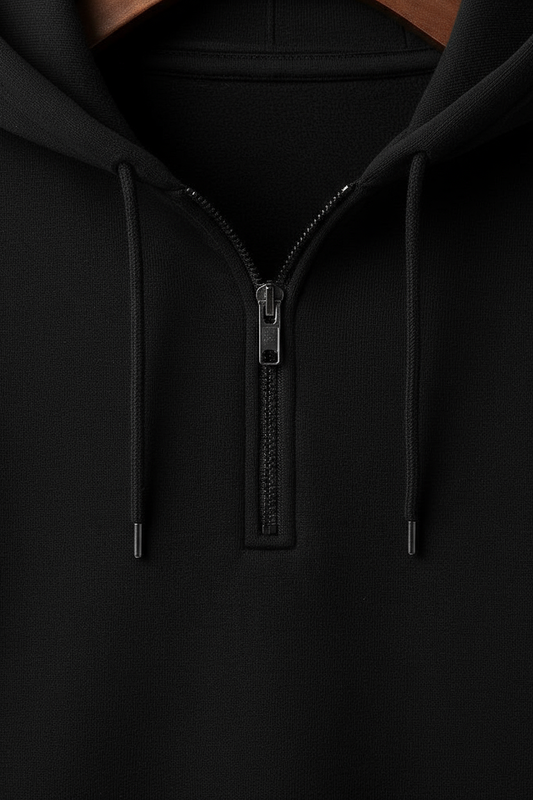 EP-Signature Black Half-Zip Hoodie